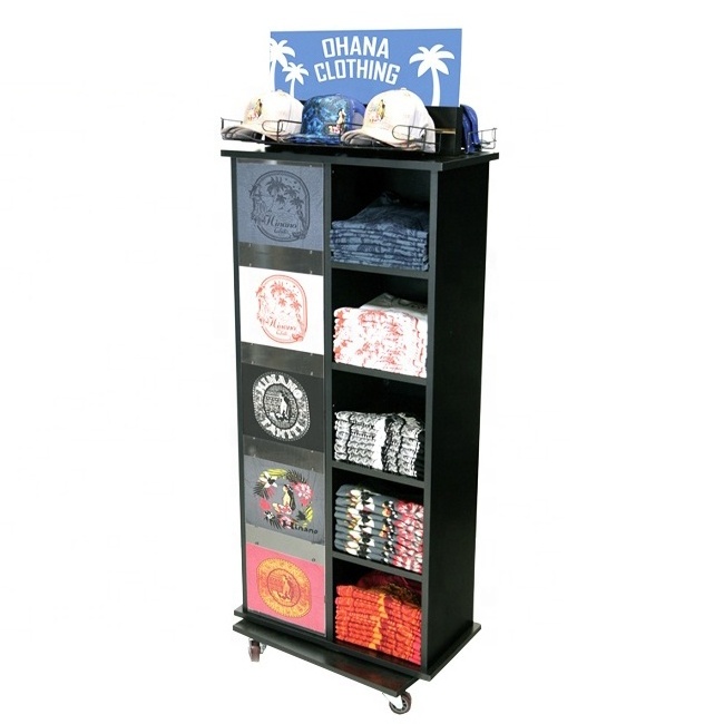 Custom T Shirt Display Racks Garment Display Rack Manufacturers Tshirt Jeans Apparel Display Rack