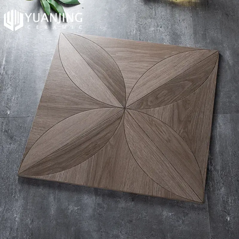 50 x 50 cm Porcelanico Aspect Wooden Tau Ceramic Floor Tile with Porcelain Imitation Wood Matt Non-slippy Surface Anti-slip