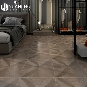 50 x 50 cm Porcelanico Aspect Wooden Tau Ceramic Floor Tile with Porcelain Imitation Wood Matt Non-slippy Surface Anti-slip