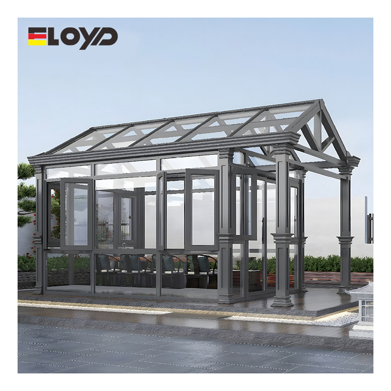 Eloyd portable aluminum frame glass garden sunroom sale house sunrooms