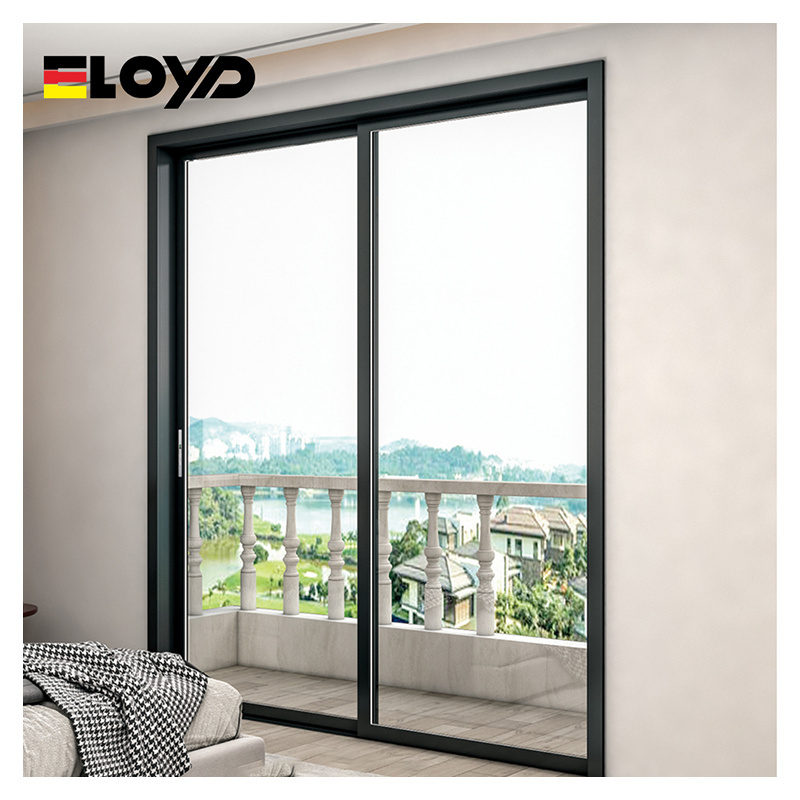 Eloyd  triple glass sliding door Double Glass Powder Coating exterior bi folding sliding doors