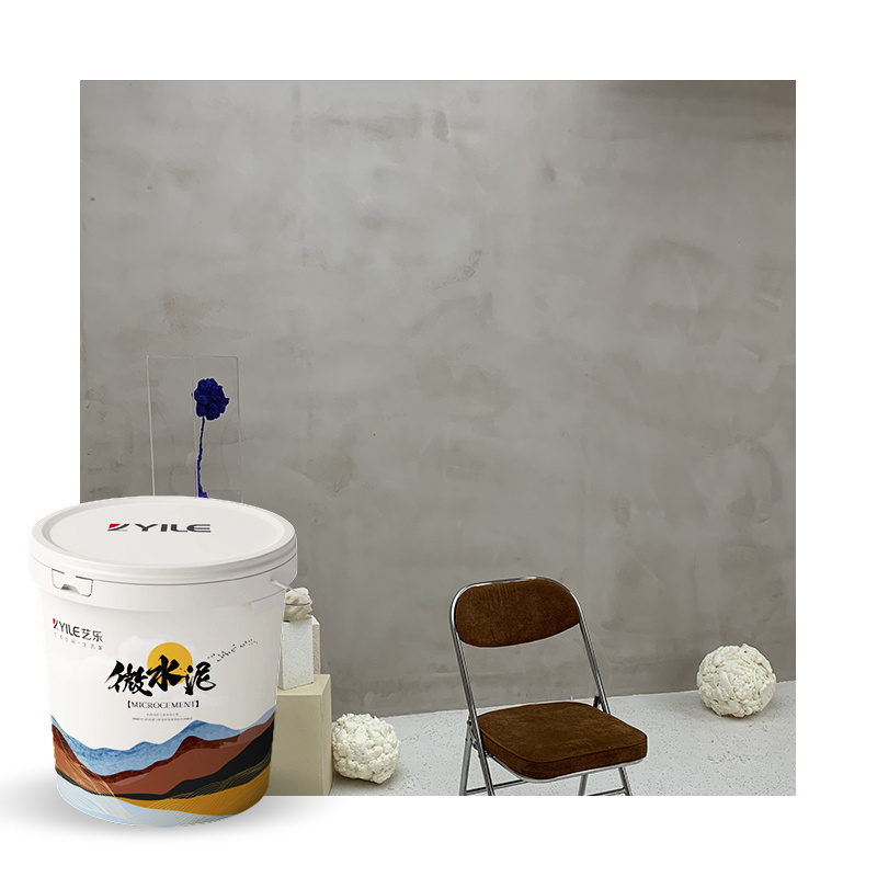 Yile And Stain Resistance Single Components Microcement Component Floor Paint