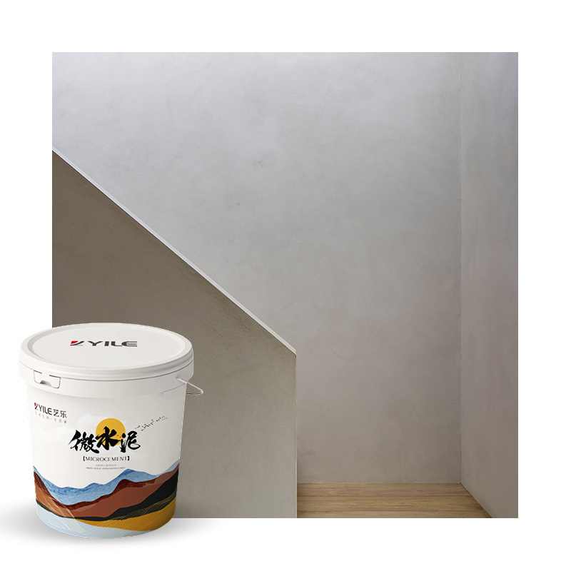 Yile And Stain Resistance Single Components Microcement Component Floor Paint