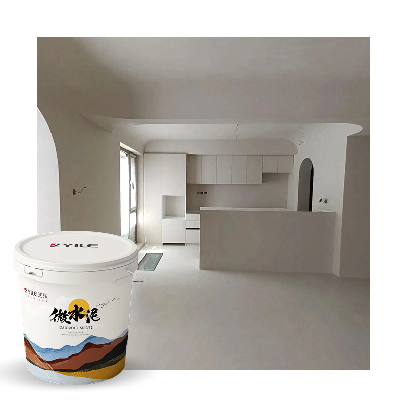 Yile And Stain Resistance Single Components Microcement Component Floor Paint