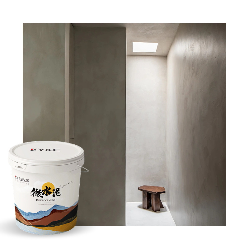 Yile And Stain Resistance Single Components Microcement Component Floor Paint