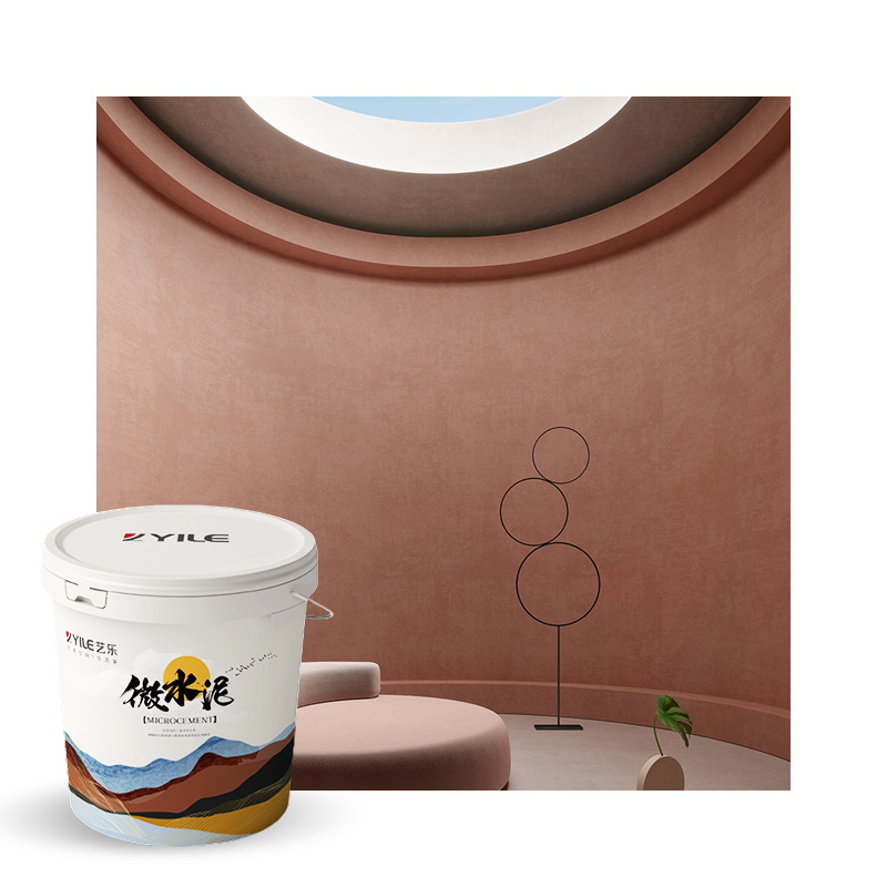 Yile OEM/ODM Fireproof interior microcement Wall Paint acrylic paint