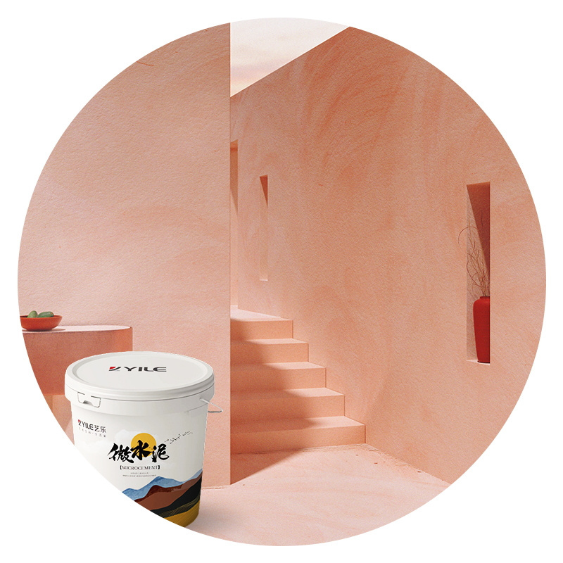 Yile OEM/ODM Fireproof interior microcement Wall Paint acrylic paint