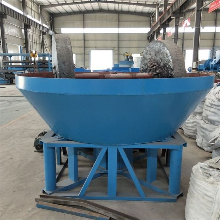 Energy Saving China Wet Pan Gold Mill Model 1100 Hot Sale Two Roller Wet Pan Mill