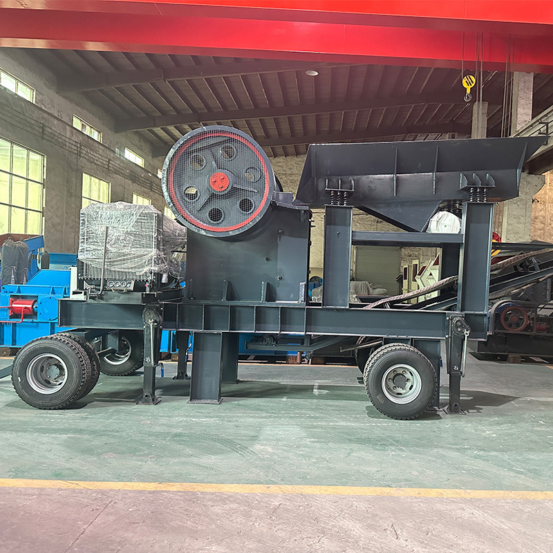 PE400X600 PE 500*750 Mobile Stone Crushing Machine Primary Jaw Crusher Machine With Vibrating Screen and Feeder