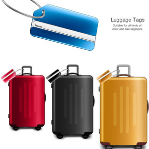 Metal Luggage Tags for Suitcases Travel Tags for Luggage with Name Id Card Baggage Handbag Tags Labels