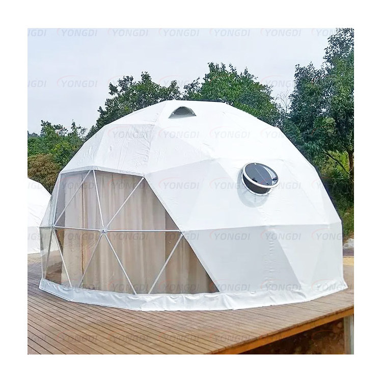 UAE geodesic camping igloo tent hotel 3M 7M 8M outdoor round dome shelter house kit with bathroom