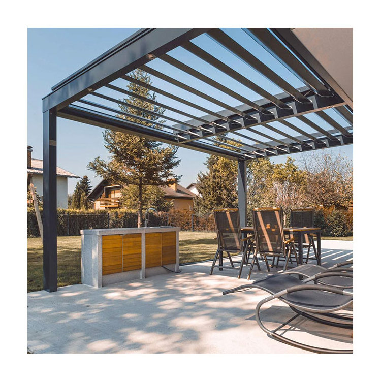 Malaysia large arches gazebo metal awning aluminum outdoor swimming pool pergola de madera