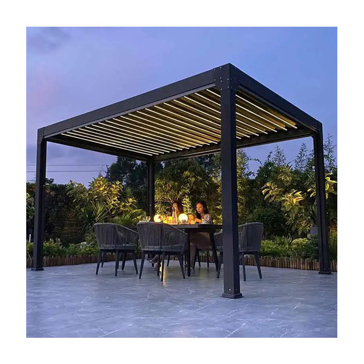 Malaysia large arches gazebo metal awning aluminum outdoor swimming pool pergola de madera