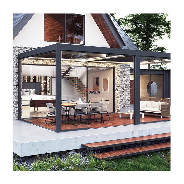 Aluminium outdoor 3x4 outdoor waterproof aluminum pergolas decking gazebo pavilion blinds for pergola