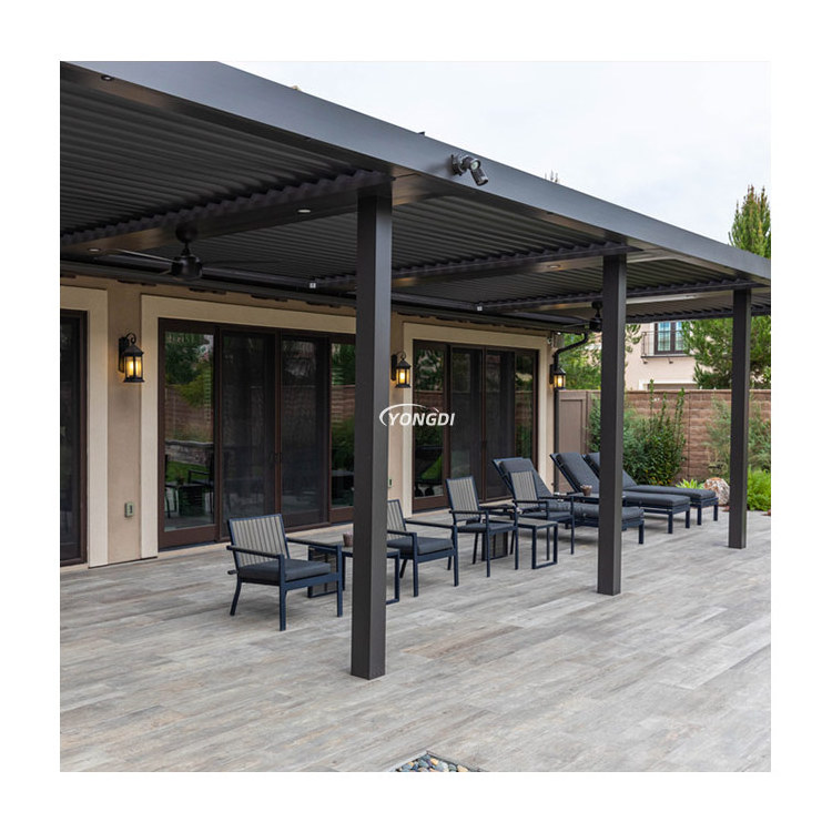 Aluminium outdoor 3x4 outdoor waterproof aluminum pergolas decking gazebo pavilion blinds for pergola