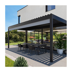 Aluminium outdoor 3x4 outdoor waterproof aluminum pergolas decking gazebo pavilion blinds for pergola