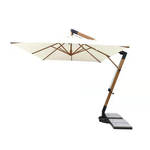 Heavy duty big size side stand garden beach outdoor pool leisure furniture hanging cantilever parasol umbrella