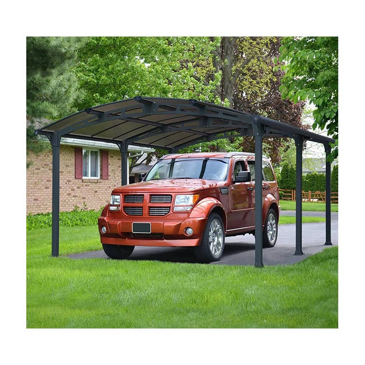 Wholesale heavy duty metal frame 2 car aluminum parking awninig carport for car