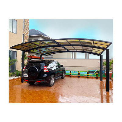 Philippines easily assembled modern garage solar aluminium metal frame carport