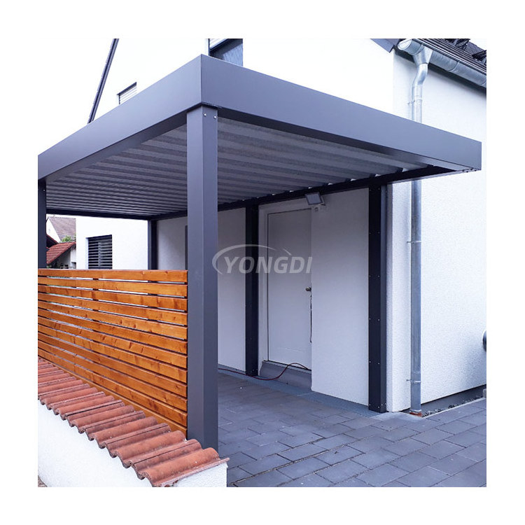 Customized 4x5 5x4 aluminum louvre pergolado arches arbours pergolas garden pavilion gazebo for outdoor