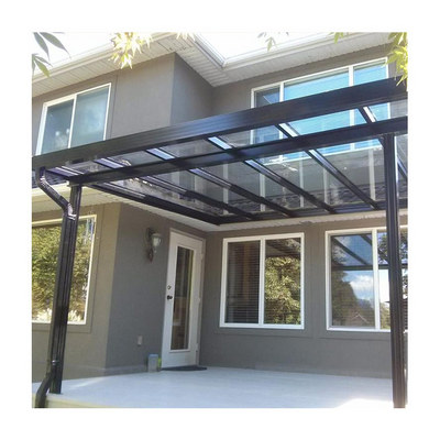 Hot sale balcony aluminum waterproof outdoor patio cover polycarbonate roof rain awning canopy