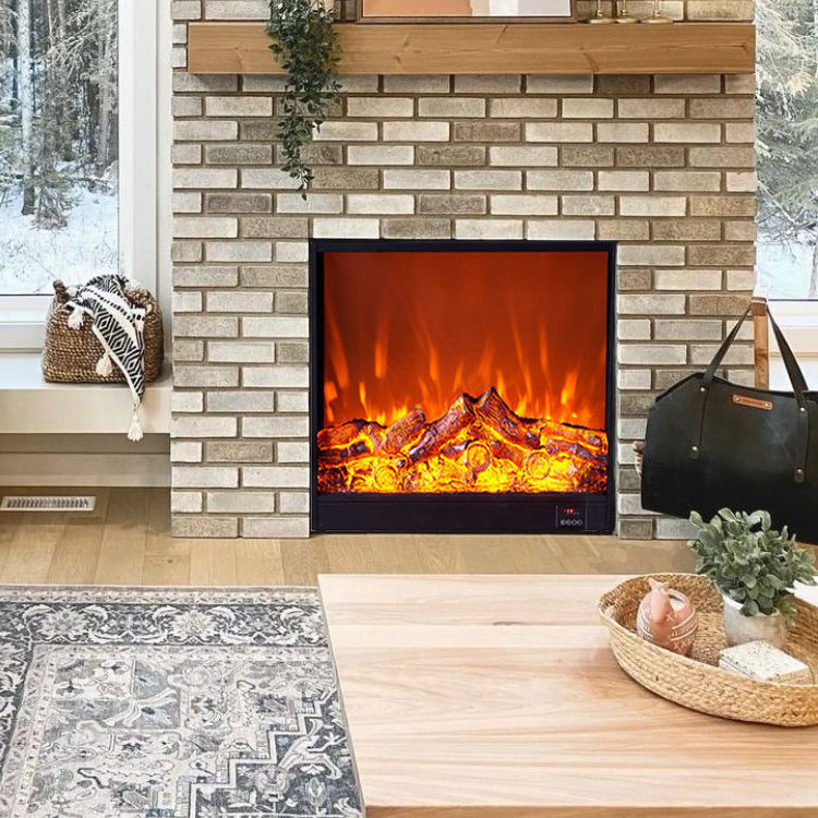 Hot Sale Factory Direct Fire Orb Gfrc Mantel Modern Decor Outdoor Electric Fireplace