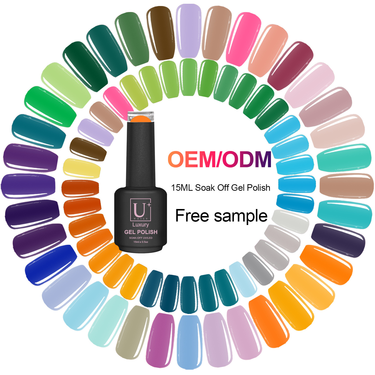 Hot Sale OEM/ODM UV Nail Gel Polish Supplier High Pigment Odorless Soak off Uv Nail Gel Polish for Manicure Nail Art