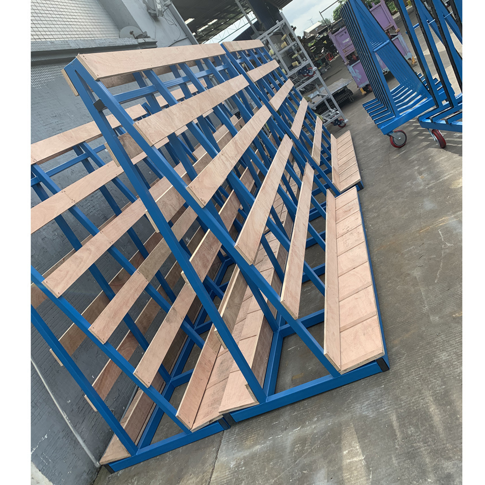 Customized warehouse racking system sliding rack double -layer spraying material storage rack