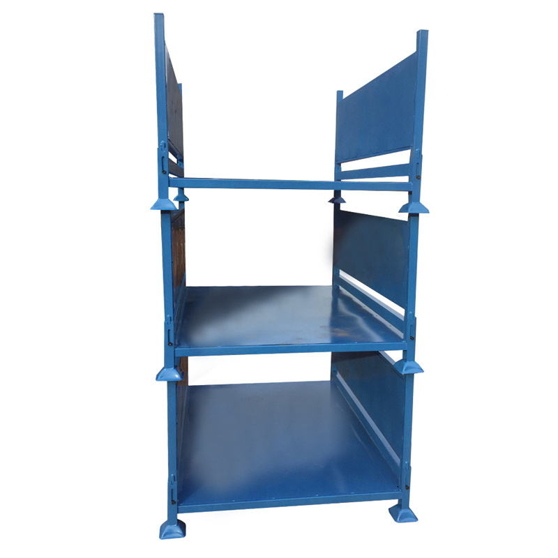 Warehouse Collapsible Stacking Fabric Roll Metal Pallet Storage Rack