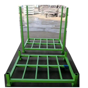 Custom high quality portable size stacker metal rack shelf stacking rack