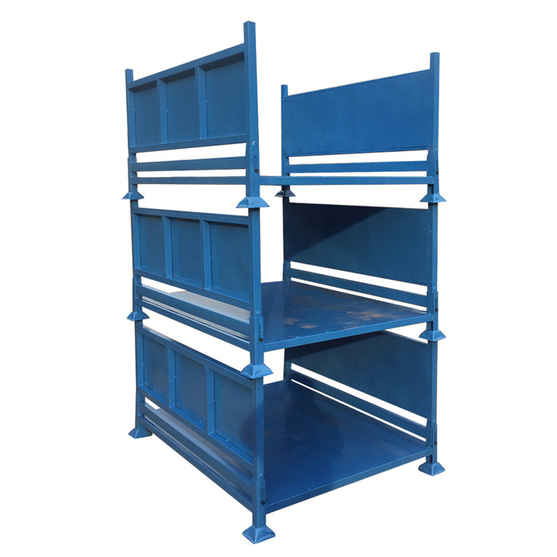 Warehouse Collapsible Stacking Fabric Roll Metal Pallet Storage Rack