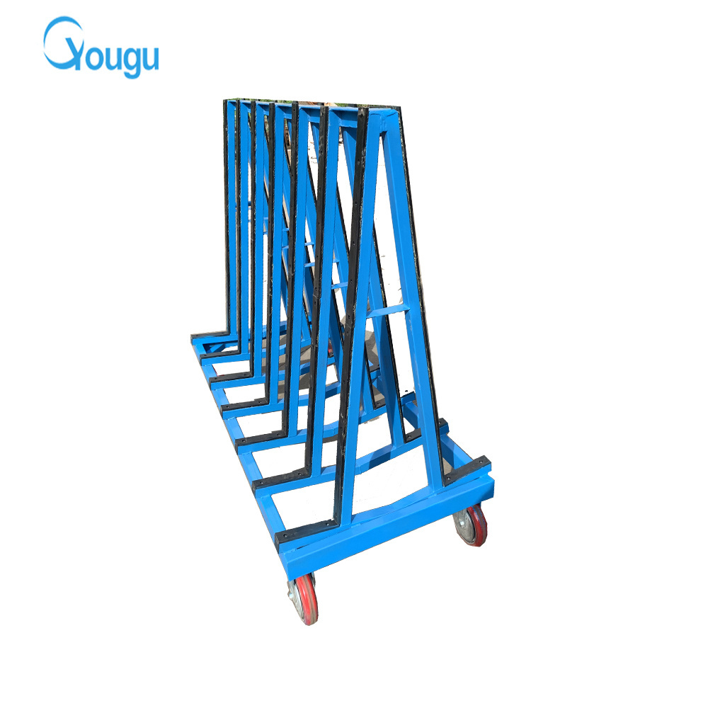 customized steel metal flat packing detached style glass racks for trucks glass transportation racks a frame glass rack