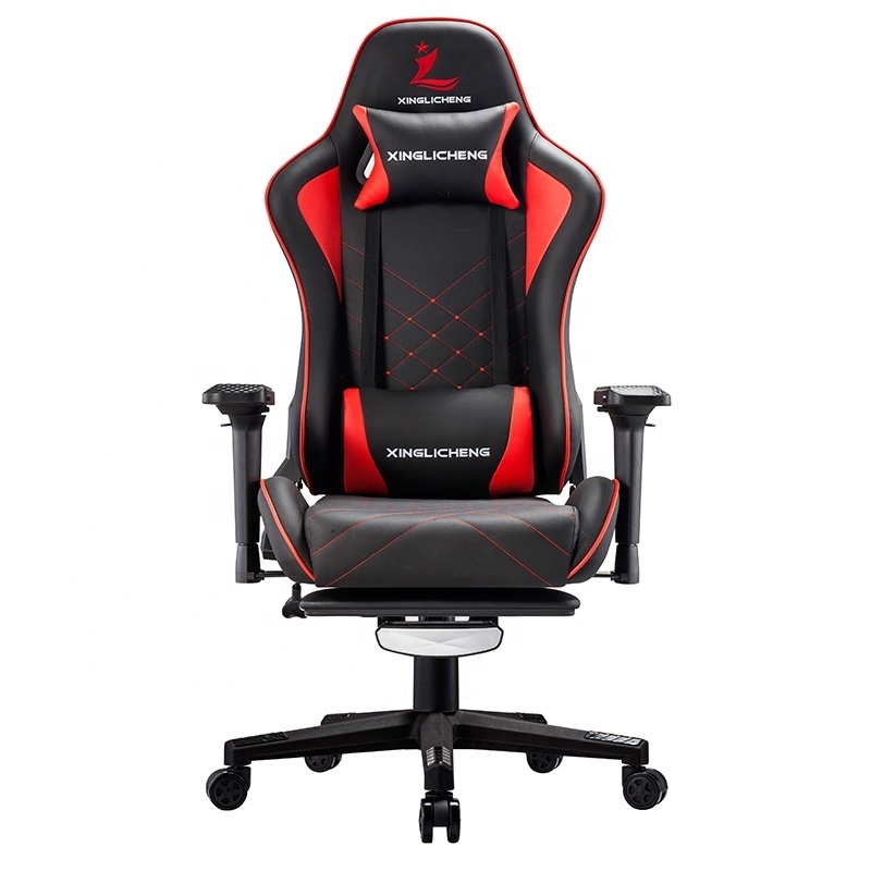 3D amrest black pu leather high back racing computer pc scorpion rgb chair gaming