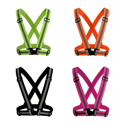 YouGuang Wholesale Hi Vis Custom Running Cycling Bike Reflective Belt Fabric Vest ,Reflective Safety Belt