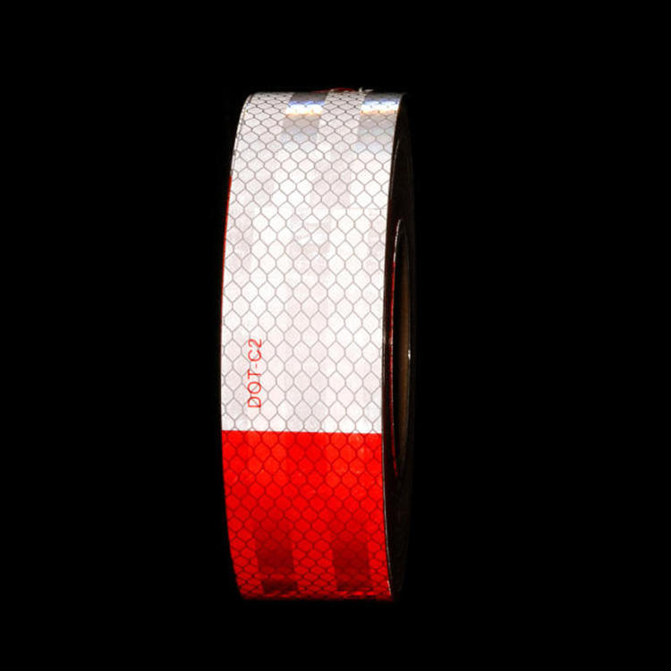 YouGuang Reflective DOT C2 Grade Conspicuity Markings Series Reflective Tape Red And White Truck Reflective Stickers