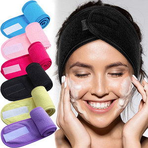 Hot Sale Microfiber Headbands Women Suitable For Face Facial Spa Makeup Yoga Hoop Hair Custom Magic Tape Headband