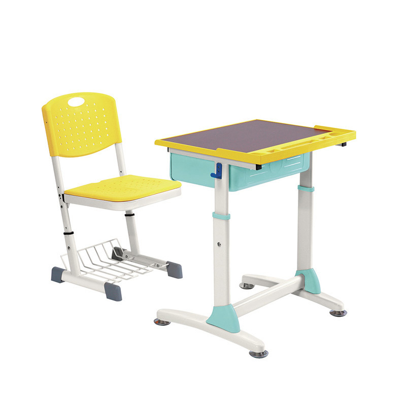 modern ABS school furniture student desk for school desk and chair set kids chair and table