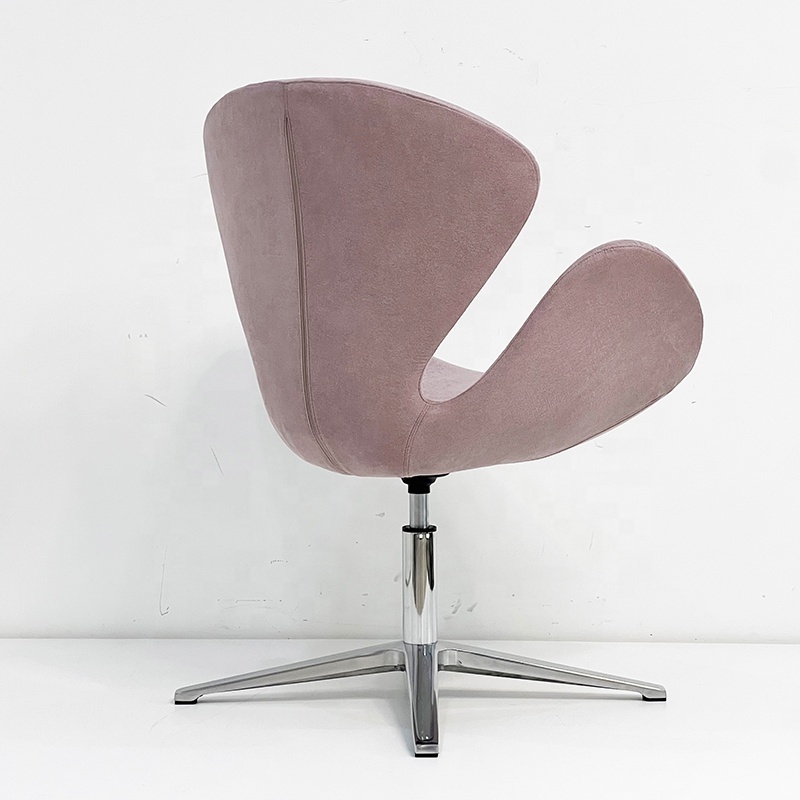 Stylish Plush Office Home Comfortable Pink Swan Chair