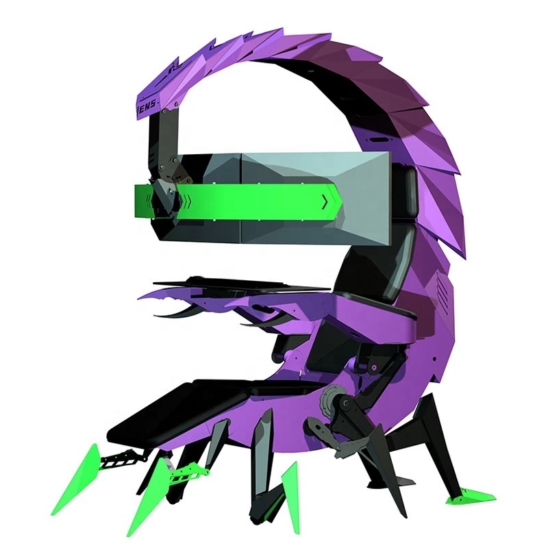 EVA Gaming Chair Coolest King Purple Green Ergonomic Scorpion God Chair