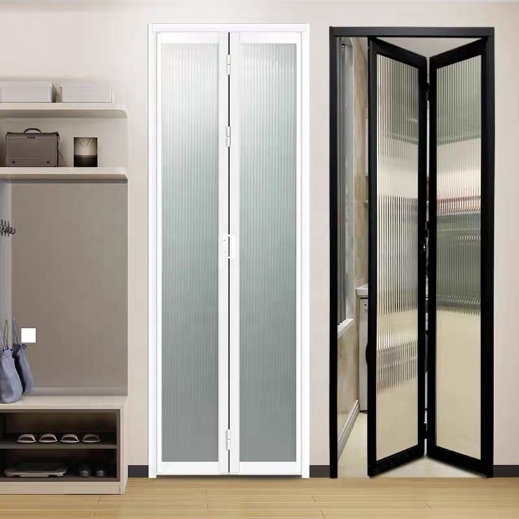 sliding folding trackless kitchen door aluminium folding doors for bathroom toilet living room sliding and folding doors