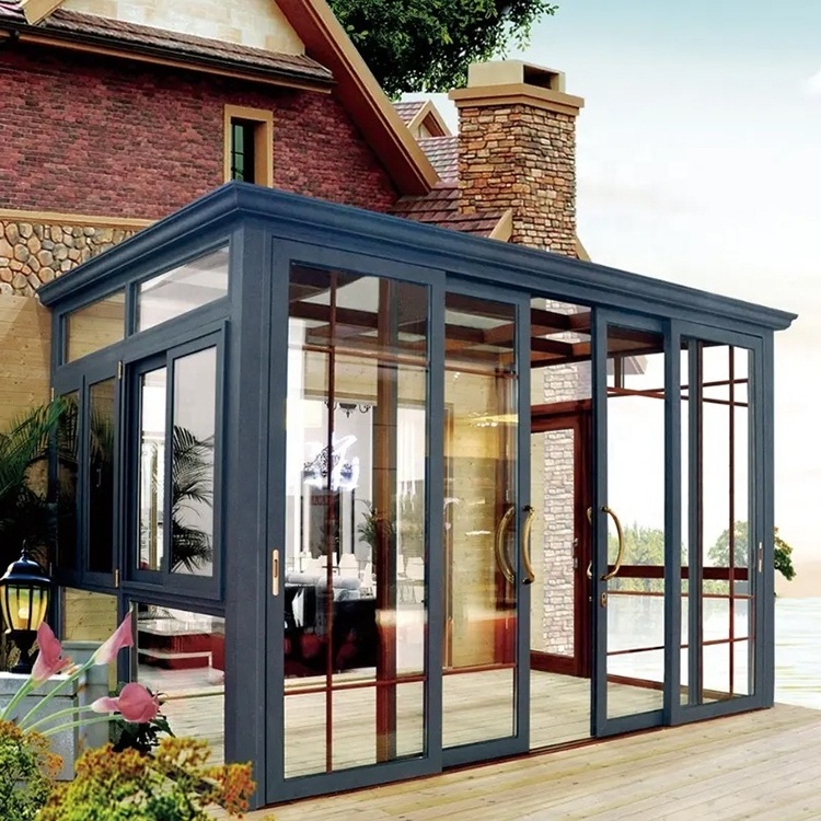 Outdoor Garden Low-e Tempered Glass Sunlight Room The Small Sunny Sunshine Glass Room pool house sunrooms & glass houses