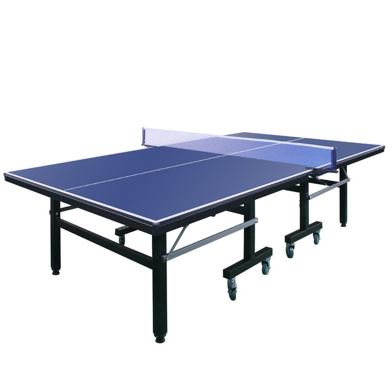 Factory direct deal 15mm thickness foldable tennis table pingpong table tennis with pulley