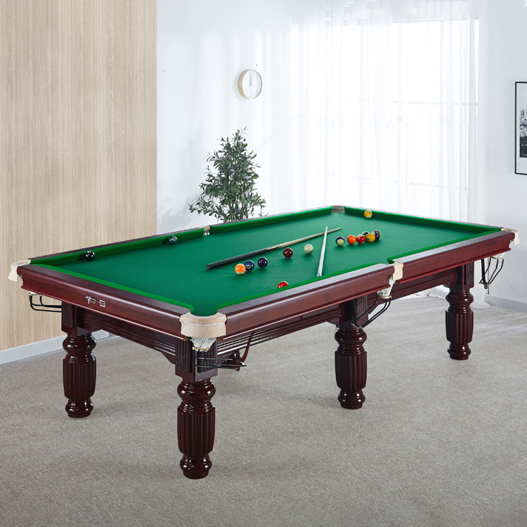 NAIPNI Professional 8 ft 9 ft Standard Solid Wood Multi-Functional 3-in-1 Billiard Pool Snooker Table