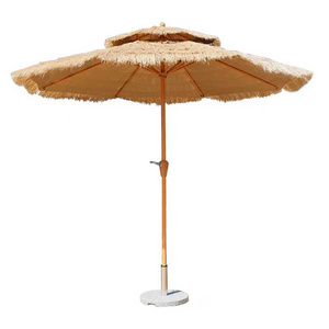 High end sunshade shed, garden sunshade shed, outdoor simulation straw  umbrella courtyard sunshade umbrella