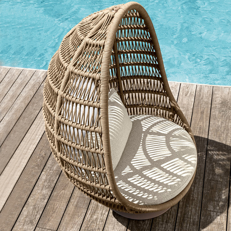 Outdoor Furniture Patio Hotel Balcony Chair Leisure Rocking Chair Swing Chair Indoor Sling Swing