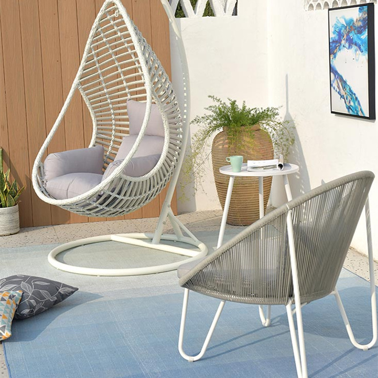 swing chair patio rattan hanging chair egg chair with stand porch furniture outdoor