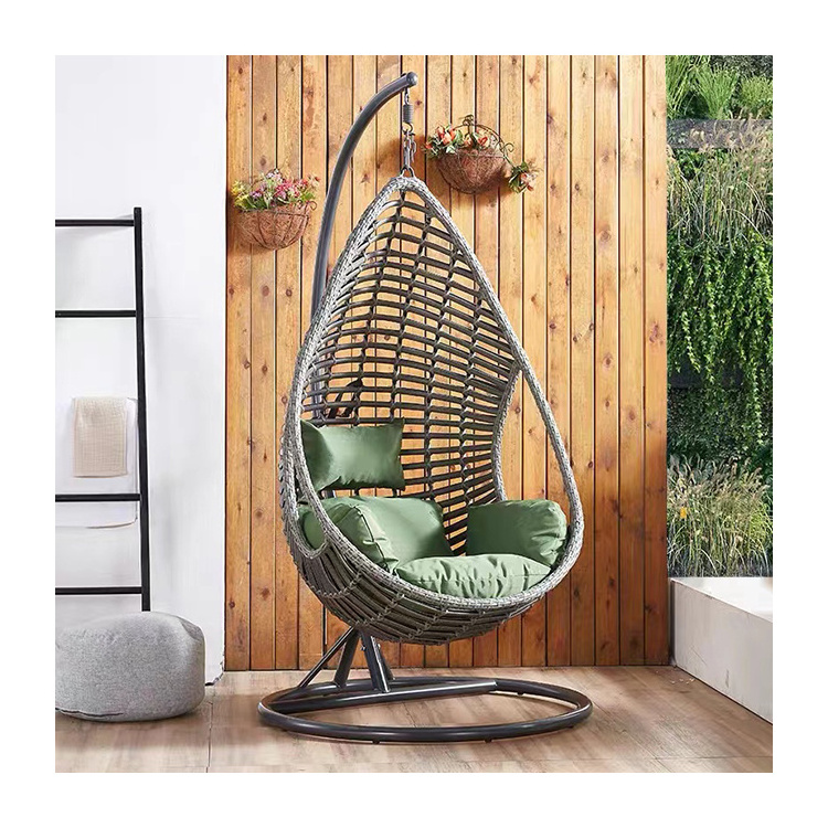 swing chair patio rattan hanging chair egg chair with stand porch furniture outdoor