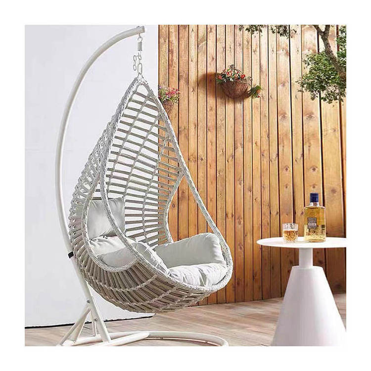 Patio Wicker Rocking Chair Outdoor Wicker Egg Chair Garden station porch furniture