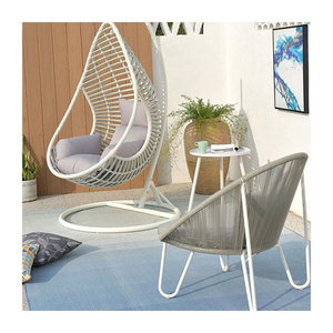 Patio Wicker Rocking Chair Outdoor Wicker Egg Chair Garden station porch furniture