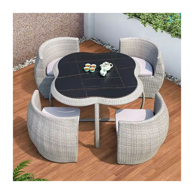 Outdoor Rattan tables and chairs Casual garden dining tables and chairs Patio furniture